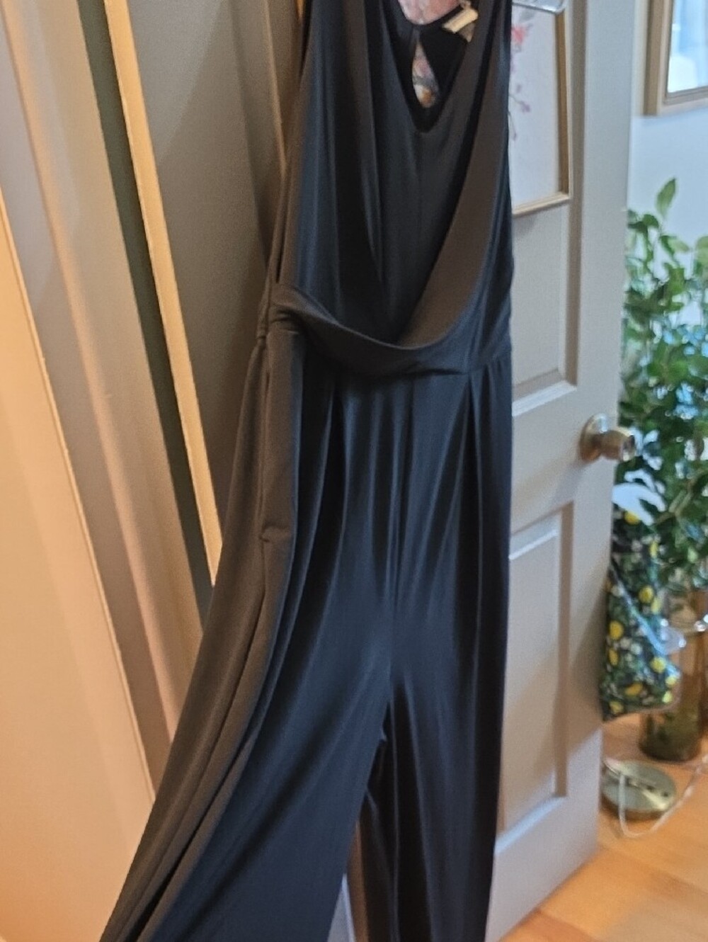 Junpsuit with Draped Waist, Pockets